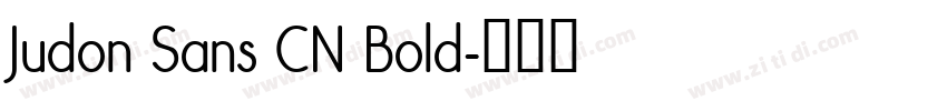 Judon Sans CN Bold字体转换